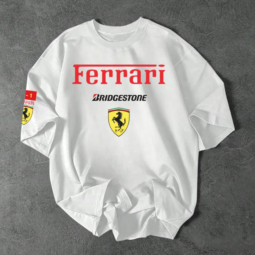 Ferrari White Oversized T-shirt