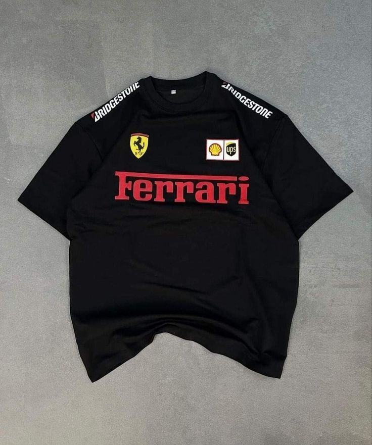 Ferrari Black Oversized T-shirt