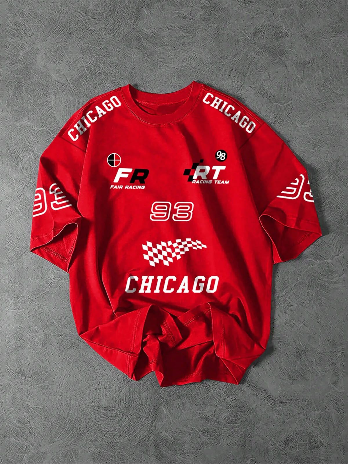 Chicago Racing Red Oversized T-shirt