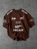 Chicago Racing Brown Oversized T-shirt