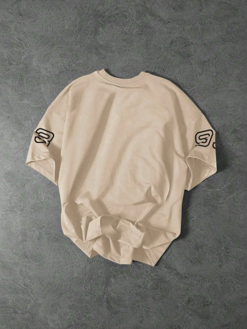 Chicago Racing Beige Oversized T-shirt