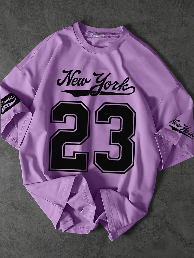New York 23 Lilac Oversized T-shirt