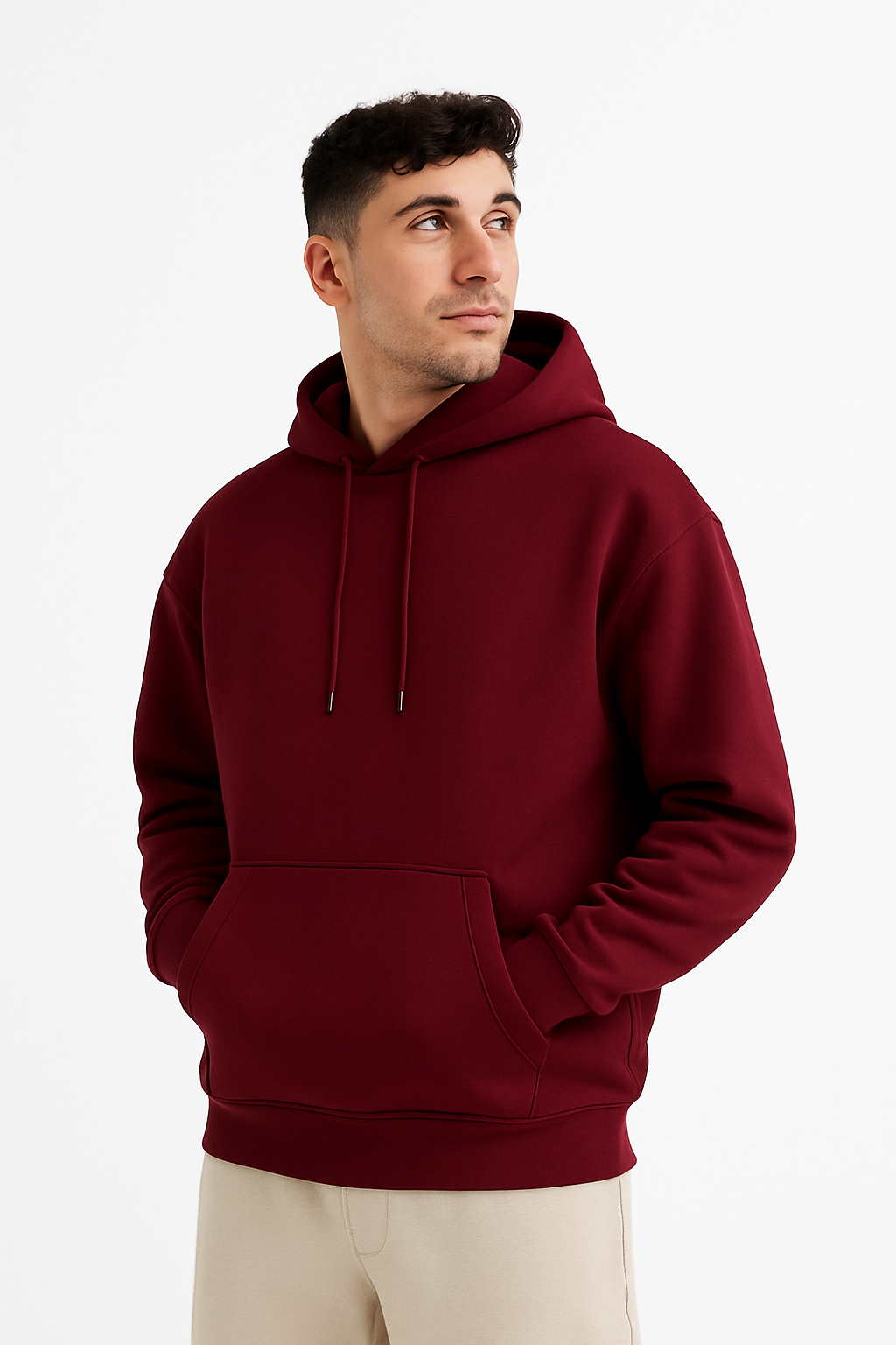 MAROON BASIC HOODIE