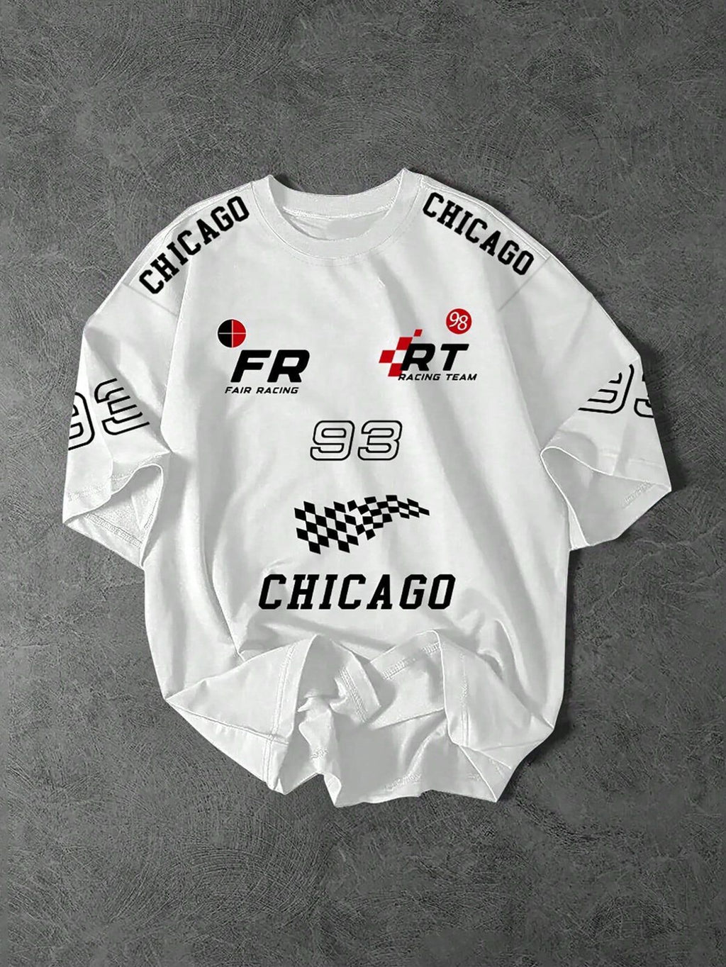 Chicago Racing White Oversized T-shirt