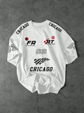 Chicago Racing White Oversized T-shirt