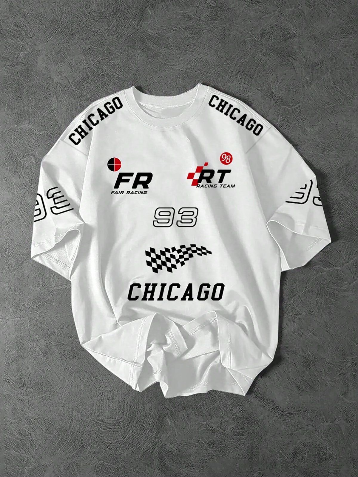 Chicago Racing White Oversized T-shirt