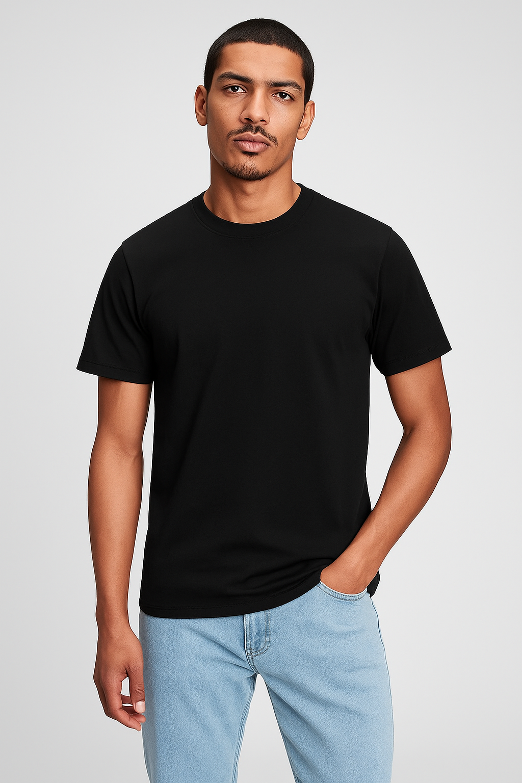 BLACK BASIC TSHIRT
